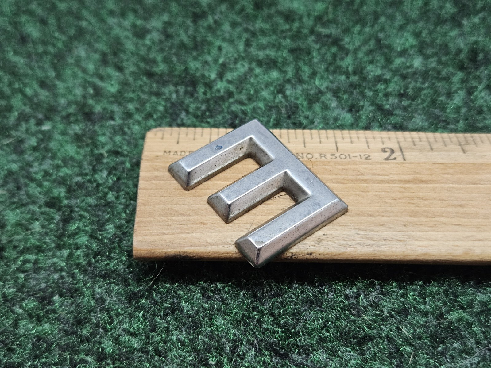OEM "E" Chrome Sign Individual Letter Lettering Emblem Badge Logo Nameplate 7S6
