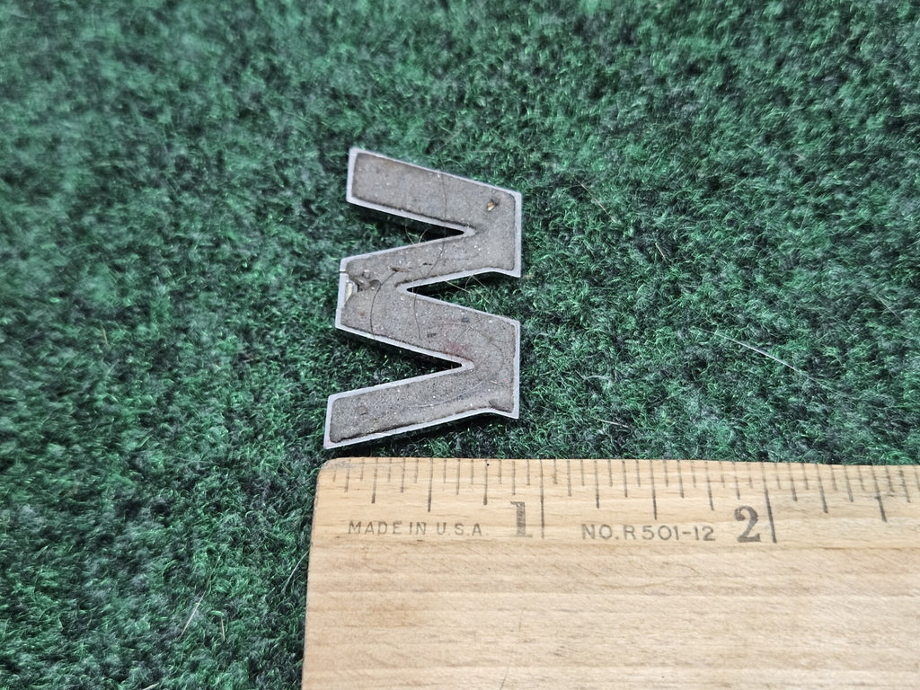 OEM "W" Silver Individual Letter Lettering Emblem Badge Logo Nameplate 7S7