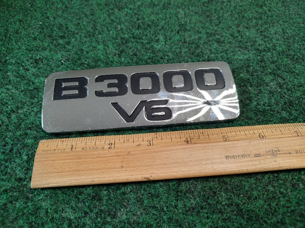 1998-10 MAZDA B3000 V6 CHROME SIDE FENDER EMBLEM LOGO BADGE SYMBOL USED OEM 4S7