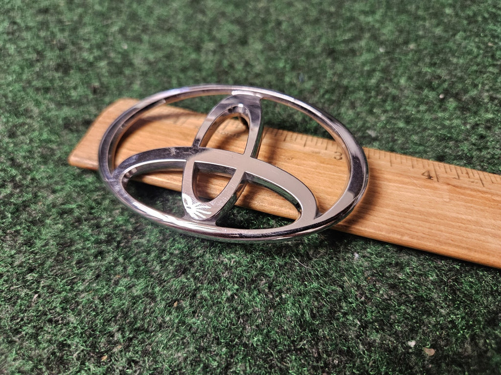 Toyota Chrome Emblem Logo Symbol Name Plate Nameplate 3" 3M4