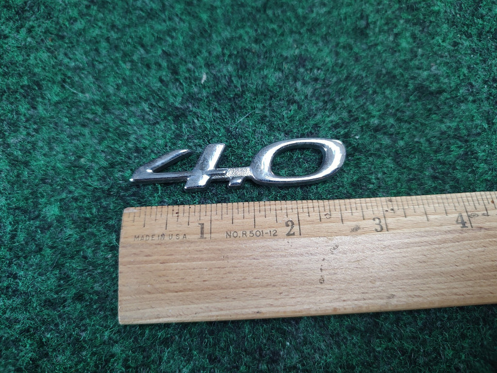 2001 - 2002 Oldsmobile Aurora "4.0" Trunk Nameplate Emblem BADGE LOGO OEM 8L2