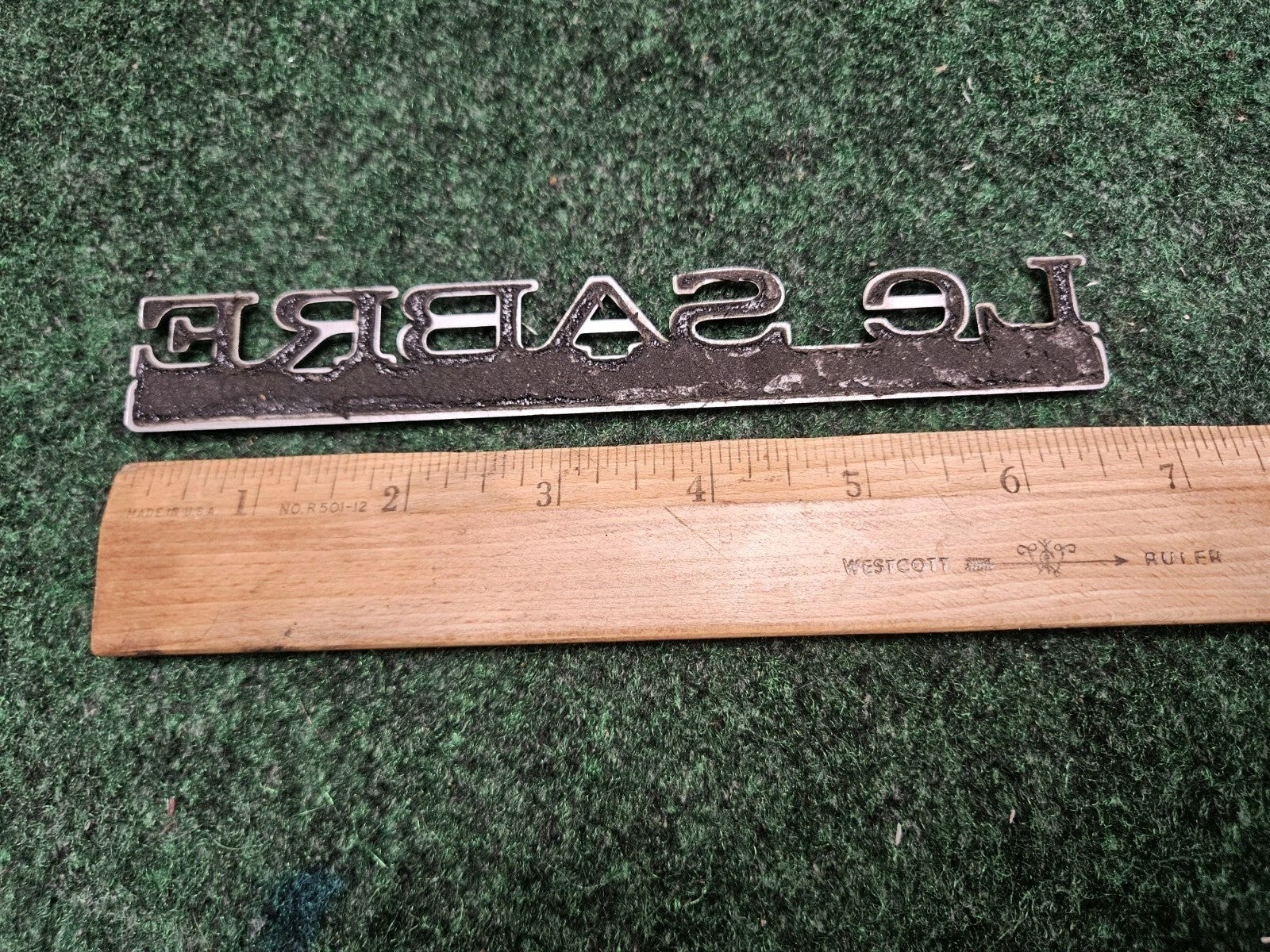 BUICK LESABRE CUSTOM - OEM EMBLEM BADGE SYMBOL LOGO NAME PLATE 5M3