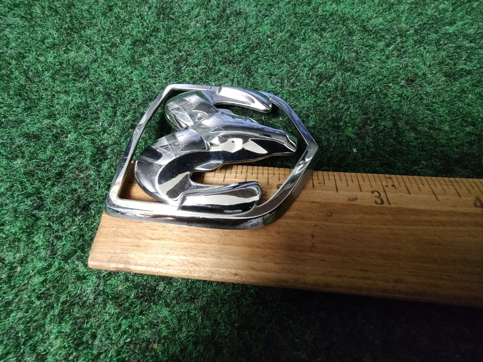 Dodge Front Grille Emblem Logo Badge Name Plate OEM See Measurements 7S2