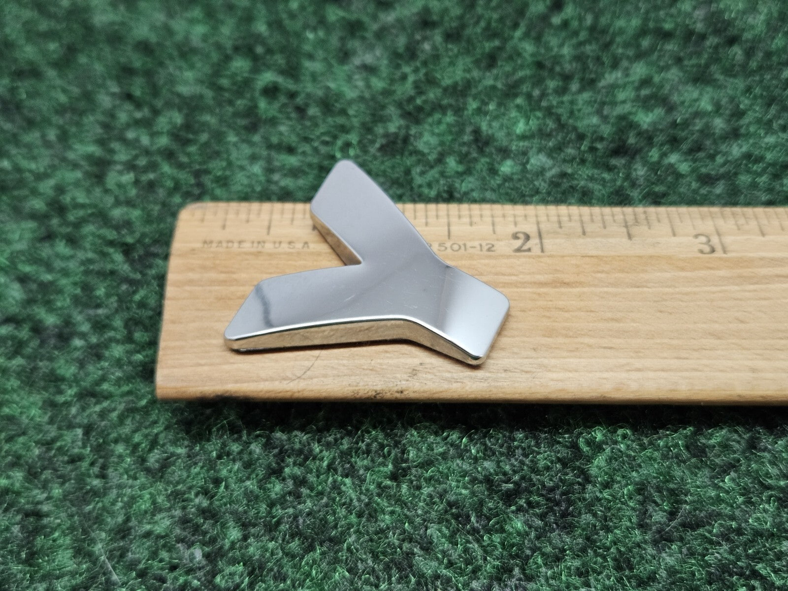 OEM "Y" Chrome Individual Letter Lettering Emblem Badge Logo Nameplate 3D 7S9