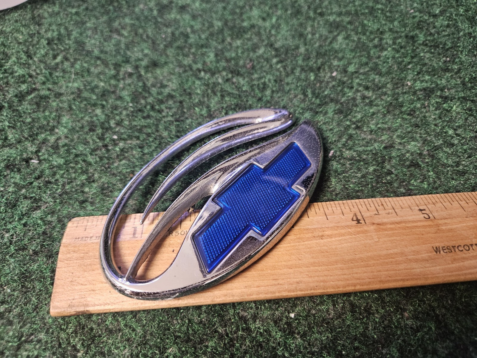 Chevrolet Malibu Chrome Blue Trunk Lid Emblem Badge OEM Logo Nameplate 4M8