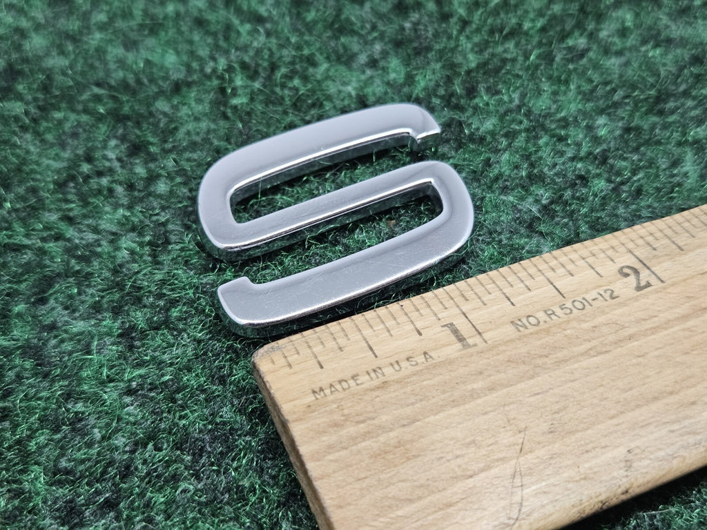 OEM "S" Chrome Individual Letter Lettering Emblem Volvo Badge Logo Nameplate 7S9