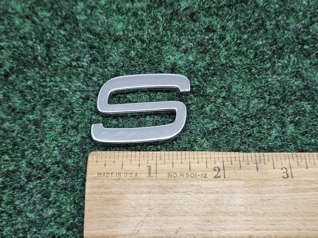 OEM "S" Chrome Individual Letter Lettering Emblem Volvo Badge Logo Nameplate 7S9