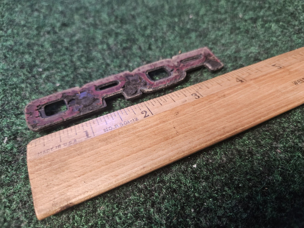Ford OEM Vintage 4" Emblem Badge Logo Nameplate Name Plate E0ZB-8C046-AWA 4M8