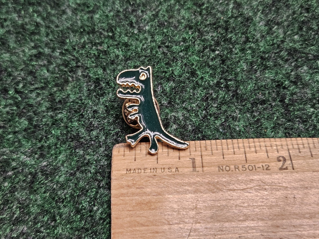 T Rex Dinosaur Metal & Enamel Lapel Pin Badge