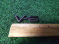 OEM V-6 V6 Purple & Black Plastic 3" Emblem Badge Logo Nameplate Name Plate 8L2