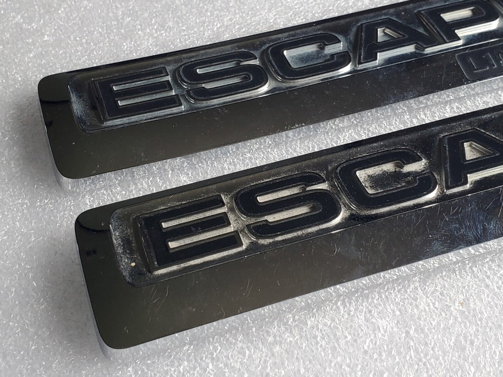 (2)08 09 10 11 12 FORD ESCAPE LIMITED REAR GATE CHROME EMBLEM LOGO BADGE OEM 2L3