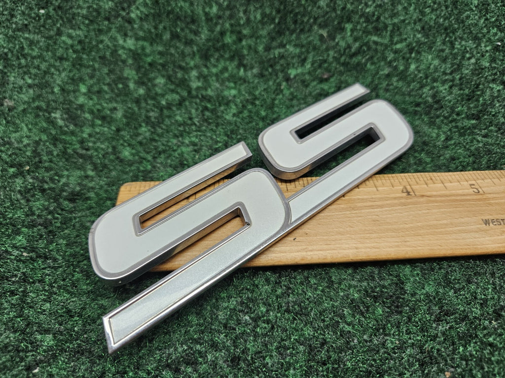 SS CHEVROLET EMBLEM BADGE NAMEPLATE GM Logo Pearle White Chrome GL1