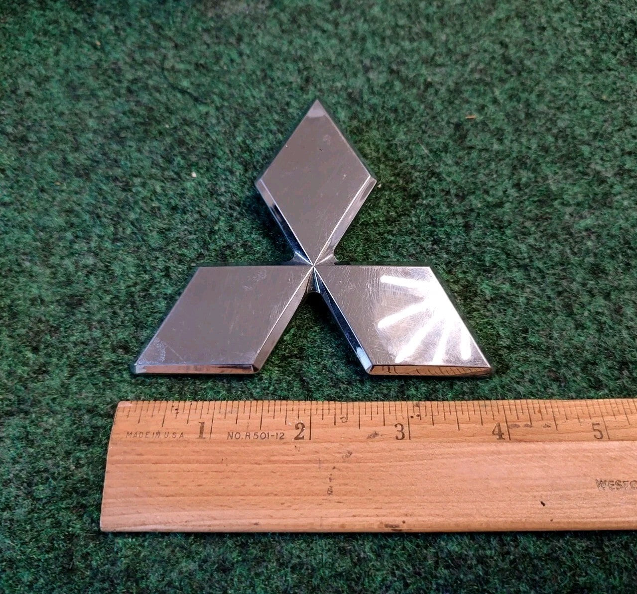 1999-2003 Mitsubishi Galant Emblem Rear Trunk Badge Nameplate Chrome OEM 10L3
