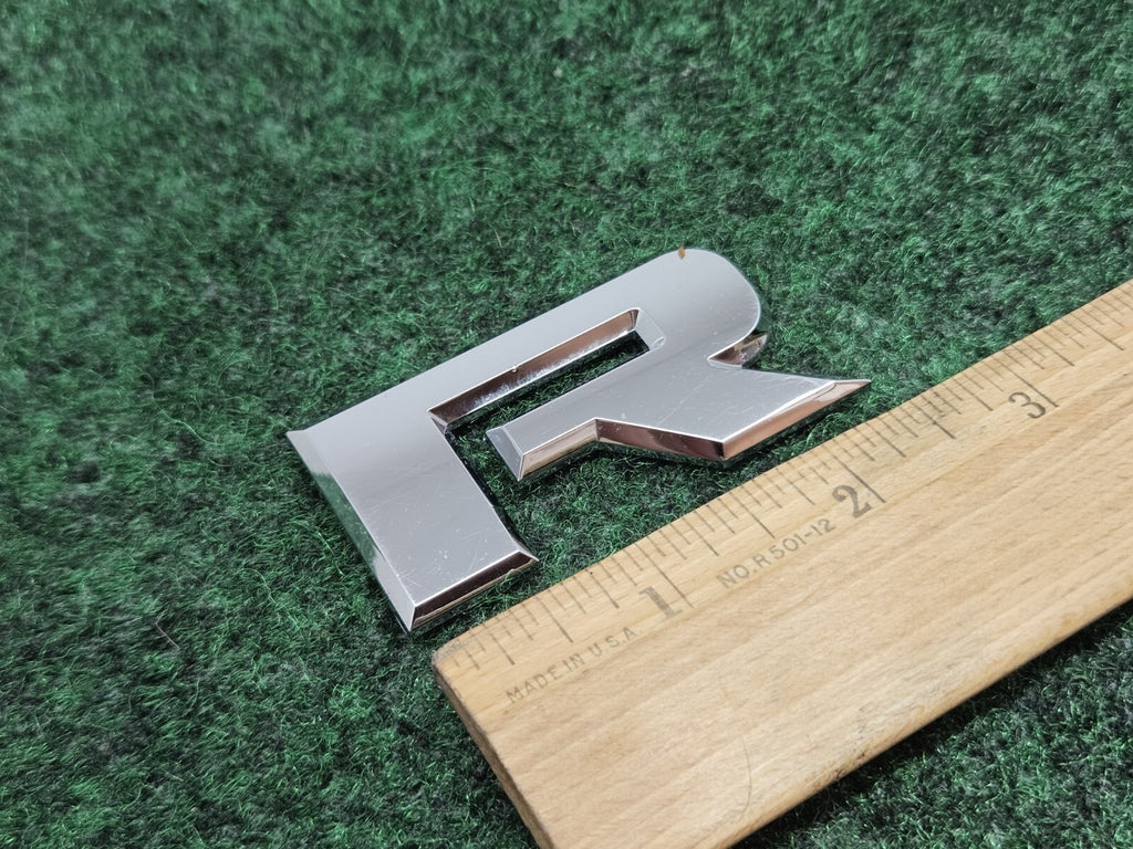 OEM "R" Chrome Individual Letter Lettering Emblem Badge Logo 3D Nameplate R 2S6