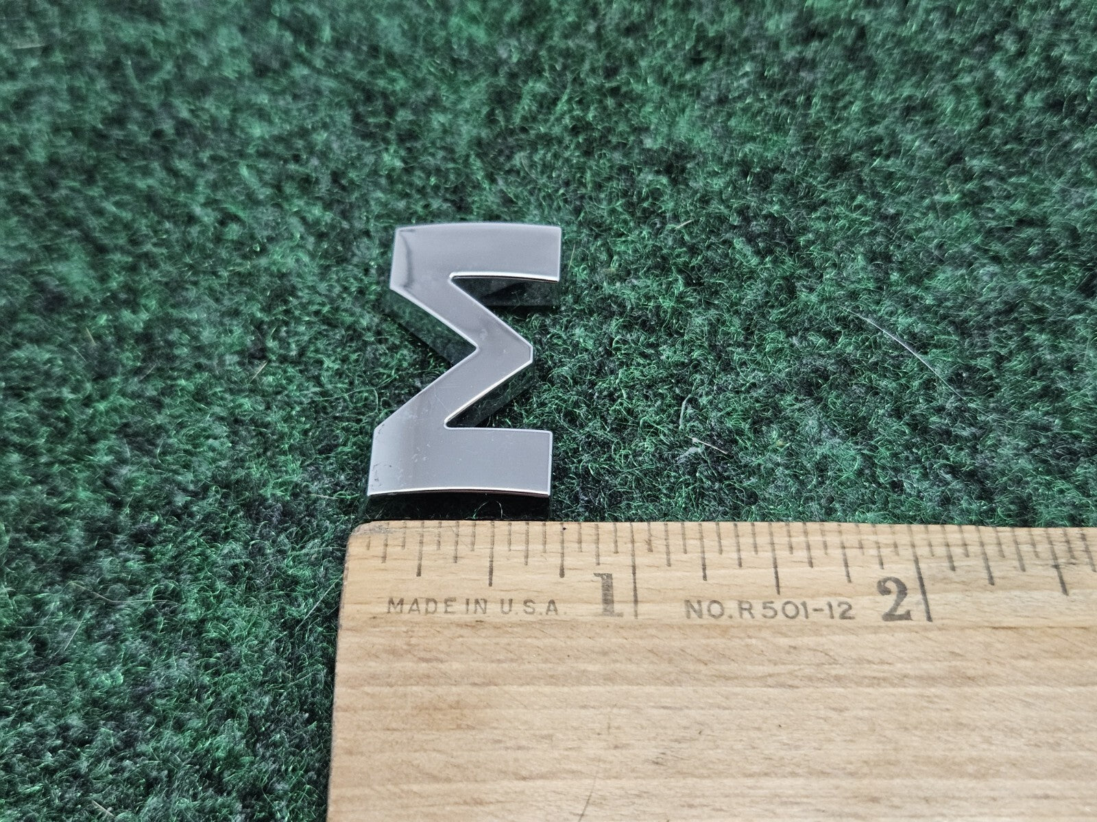 OEM "M" Silver Individual 3D Letter Lettering Emblem Badge Logo Nameplate 7S7