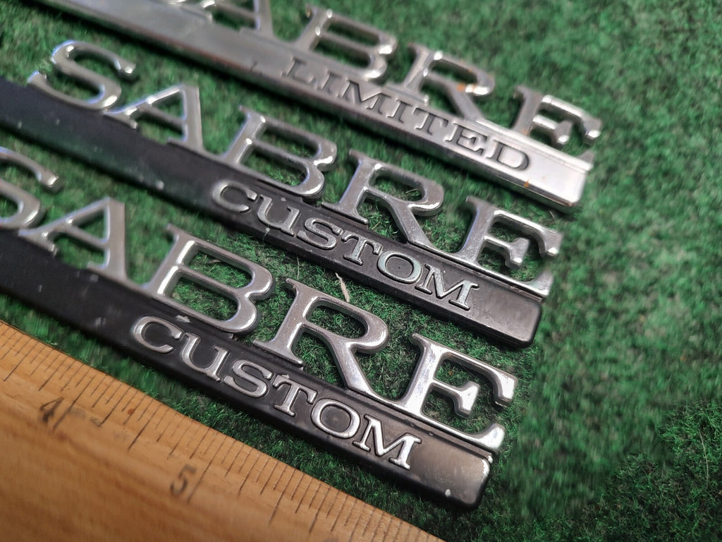 (3) BUICK LESABRE LIMITED Custom REAR LID SIDE EMBLEM LOGO BADGE SYMBOL OEM 4S9
