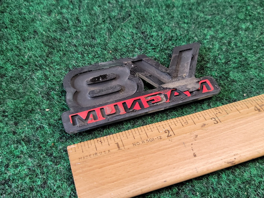 1994-2001 V8 Magnum Fender Door Emblem Nameplate Badge Ram Durango Van OEM 1M3