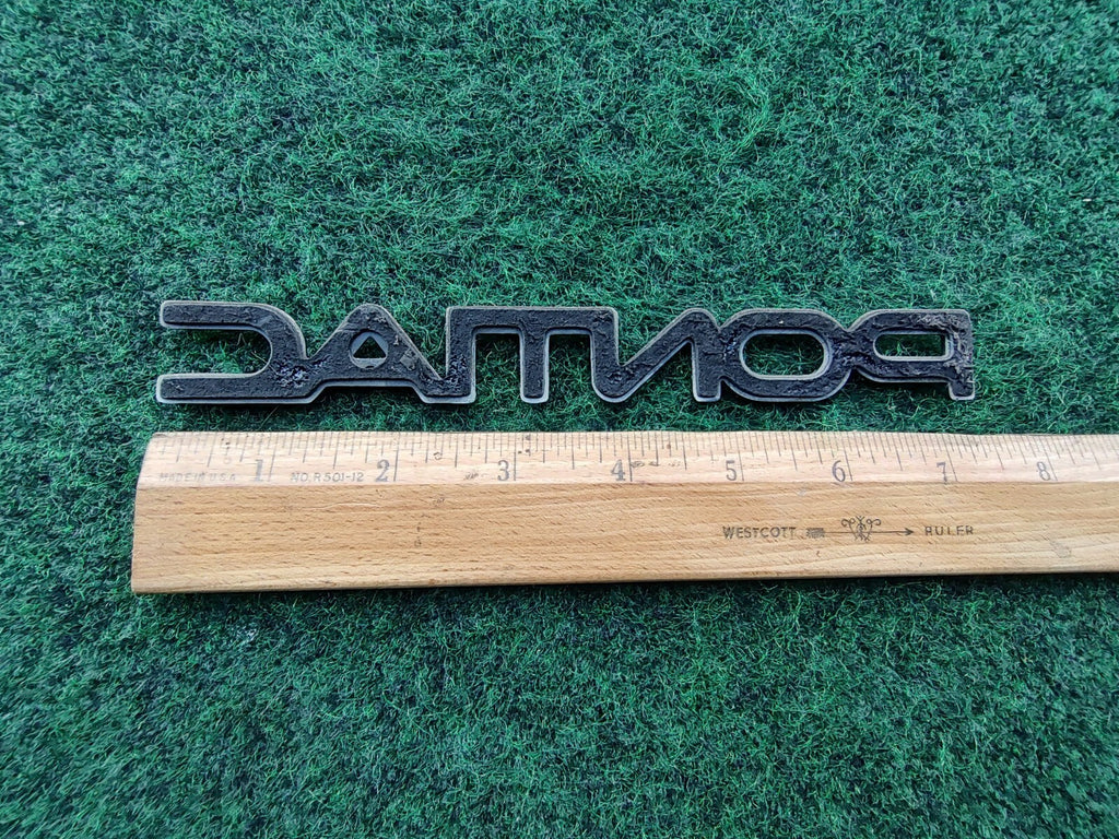 Pontiac OEM Vintage Plastic 7.25" Emblem Badge Logo Nameplate Name Insignia 2L3