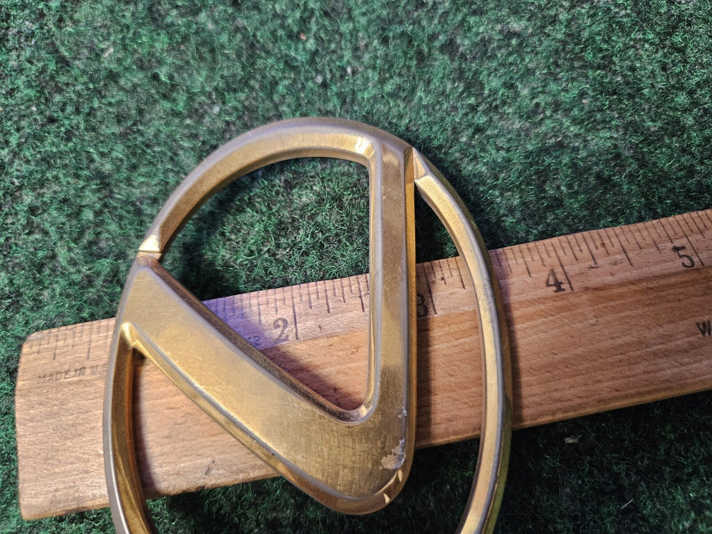 Lexus OEM 1992-1996 ES300 ES 300 Gold Rear Emblem Badge Logo 8347 4M9