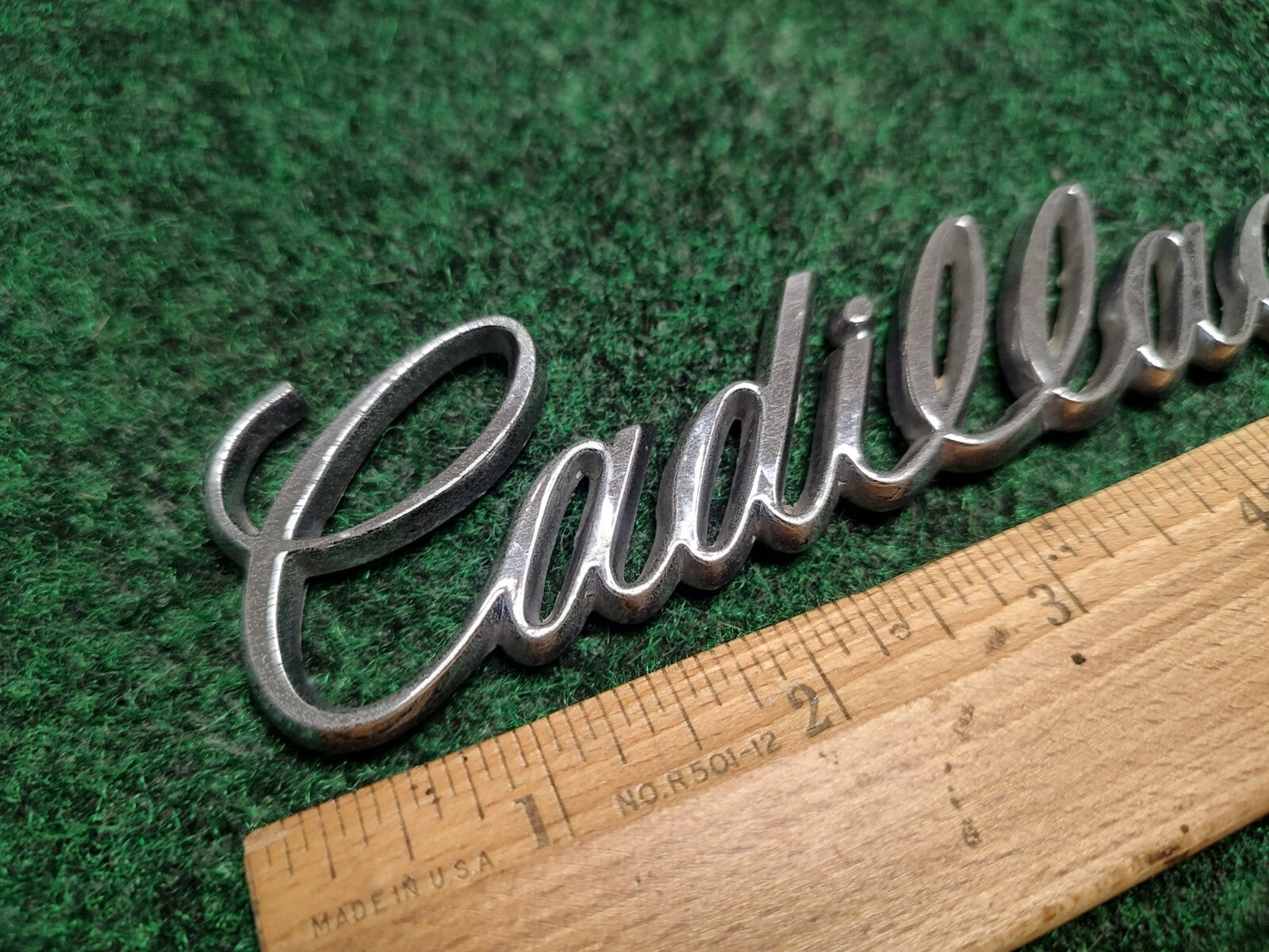 Cadillac Chrome Plastic 5 1/4" 5.25" Emblem Badge Logo Nameplate Name Plate 1S1