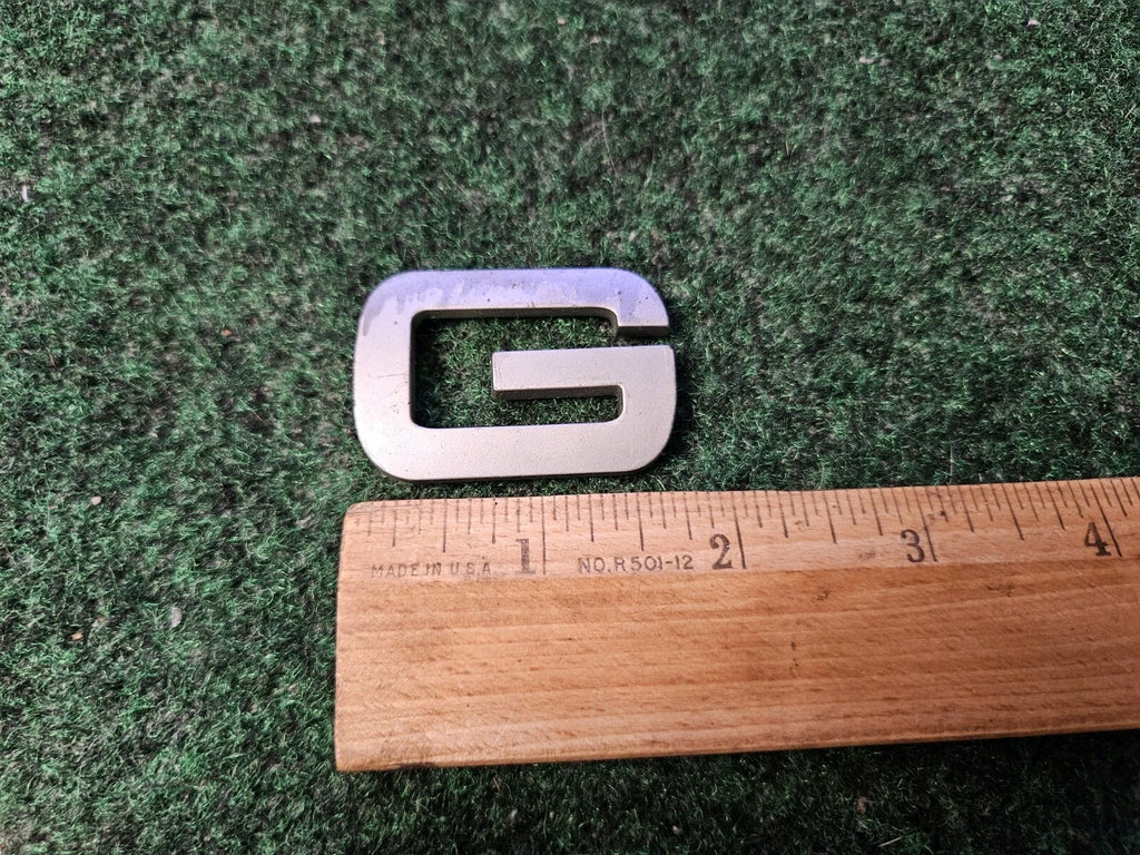 Fits Range Rover Emblem Symbol Sign Insignia Logo Badge Letter "G" Silver 4M6
