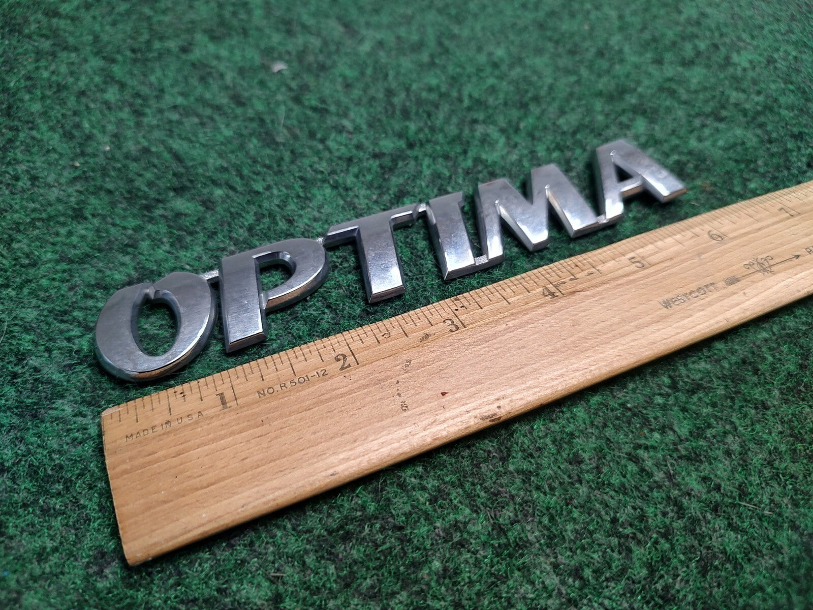 06 07 08-10 KIA OPTIMA REAR TRUNK LID CHROME EMBLEM LOGO BADGE SYMBOL OEM  2S9