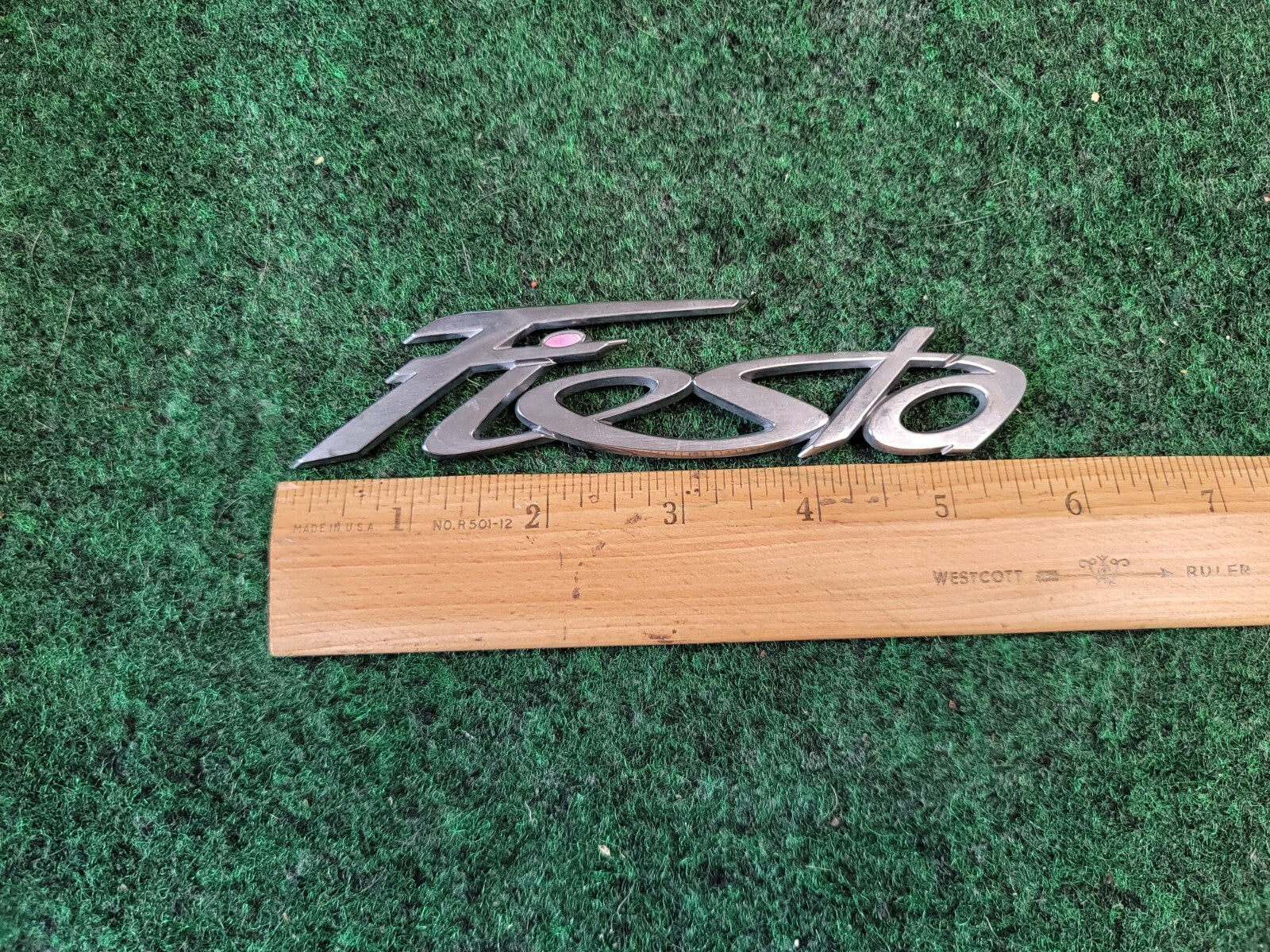 11 12 13 14 15 16 17 FORD FIESTA REAR LID CHROME EMBLEM LOGO BADGE USED OEM 1M2
