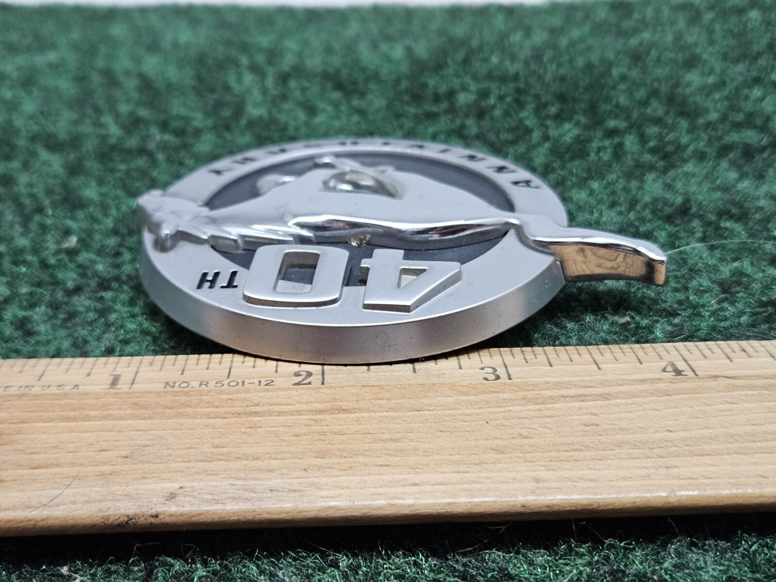 Ford Mustang 40th Passenger RH Fender Emblem Badge Logo OEM Genuine Original 7S8