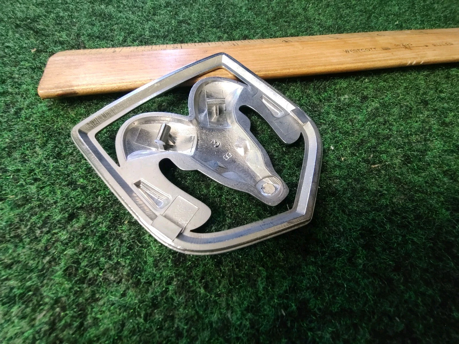 Dodge Front Grille Emblem Logo Badg OEM Nameplate Name See Measurements 4S3
