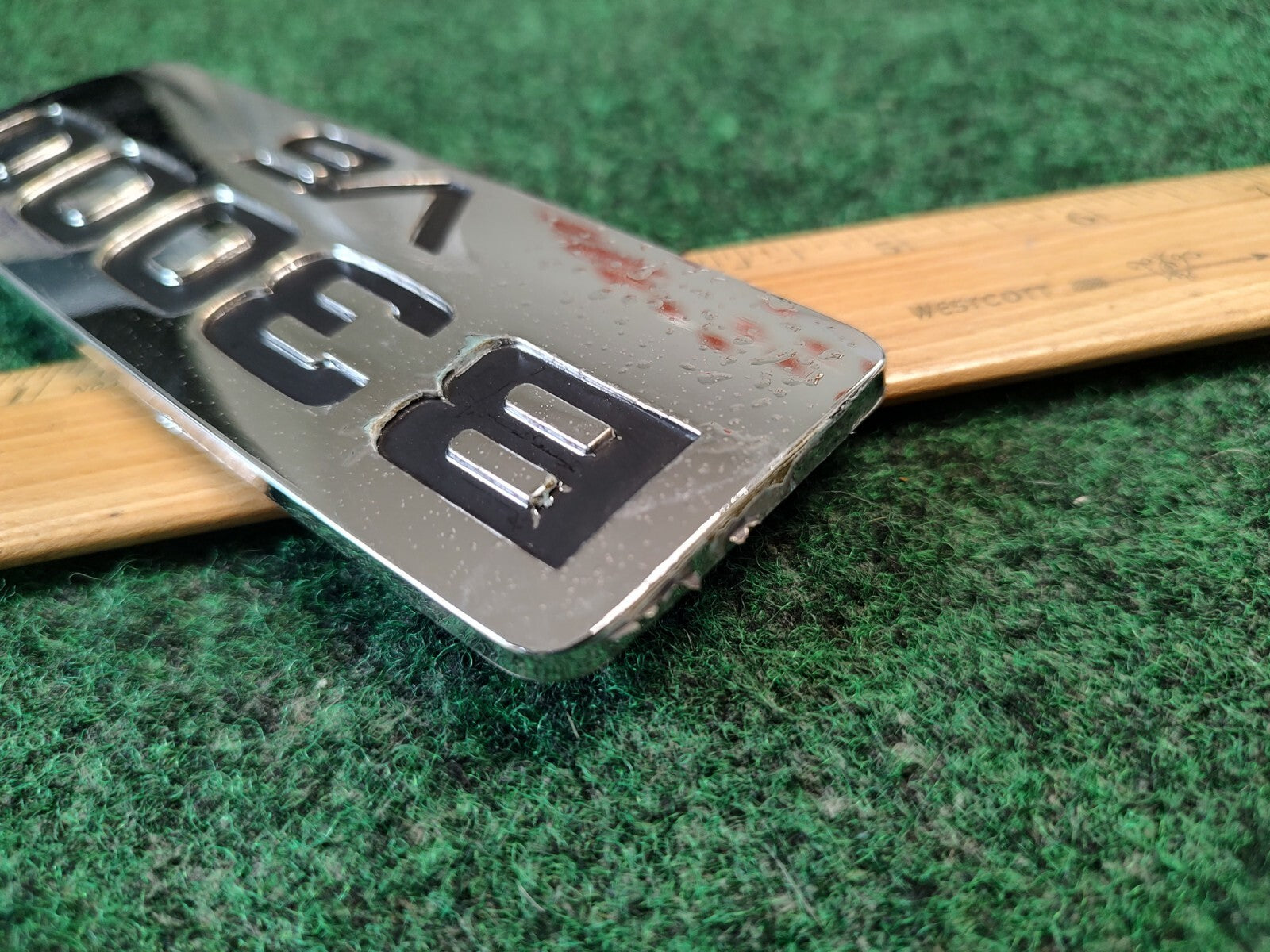 1998-10 MAZDA B3000 V6 CHROME SIDE FENDER EMBLEM LOGO BADGE SYMBOL USED OEM 4S7