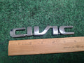 2001-2005 Honda Civic Rear Trunk Emblem Badge Logo Nameplate Chrome OEM 3S6