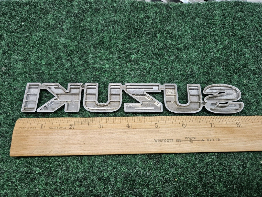Suzuki OEM Chrome Plastic Emblem Badge Logo Nameplate Name Plate 8.25" GL2