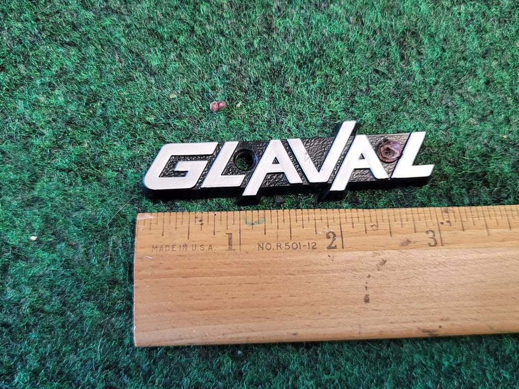 Glaval Armrest Emblem Name Plate Badge Logo OEM Genuine 1M6