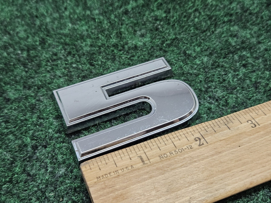 OEM 3D "5" Chrome Dodge Number Lettering Emblem Badge 3D Logo Nameplate 2S6