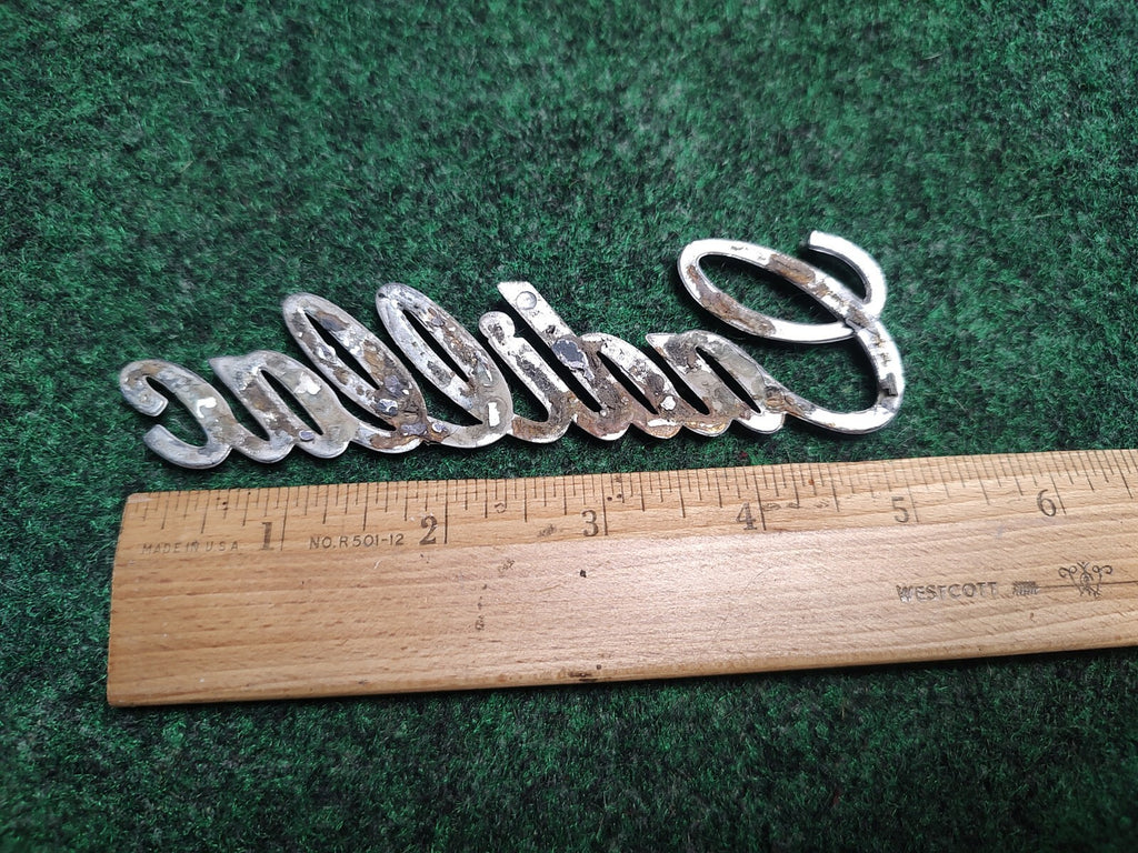 Cadillac Chrome Plastic 5 1/4" 5.25" Emblem Badge Logo Nameplate Name Plate 1S1
