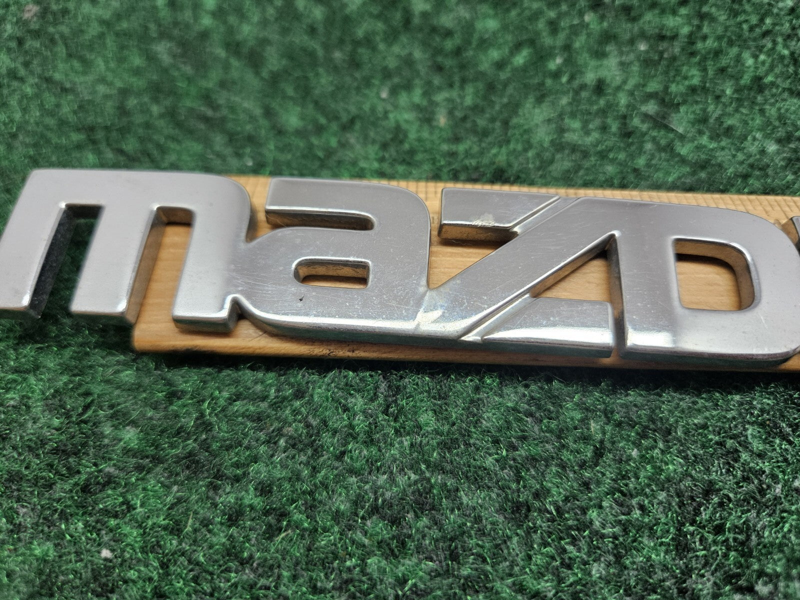 Mazda OEM Chrome Emblem Badge Logo Nameplate Name Plate ~5.75" GL2