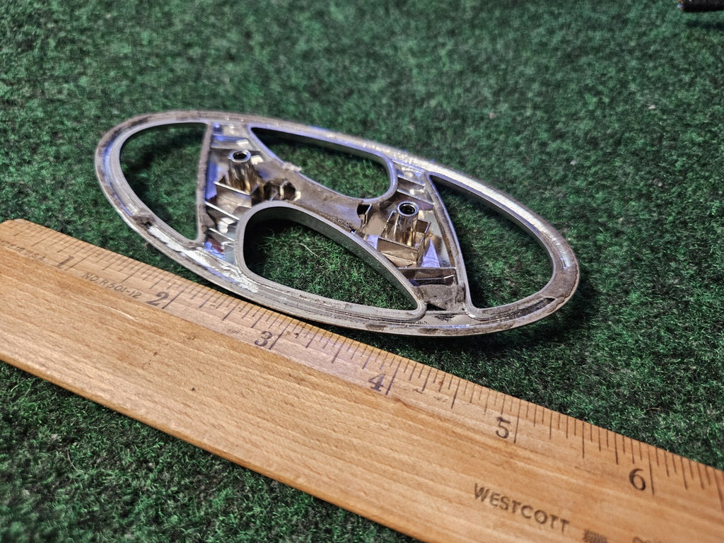 Hyundai Emblem Logo Symbol Badge Chrome OEM Nameplate Name Plate ~5" 4M6