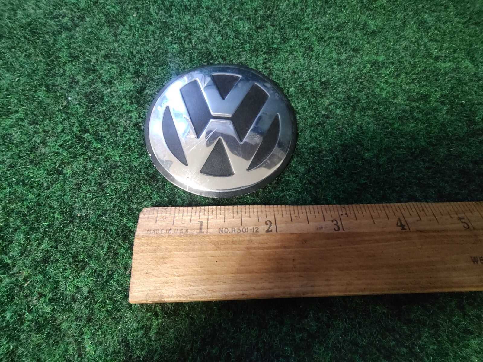 Volkswagen Emblem Chromr OEM VW Tin Material 2.75" Name Plate Badge Logo 8L2