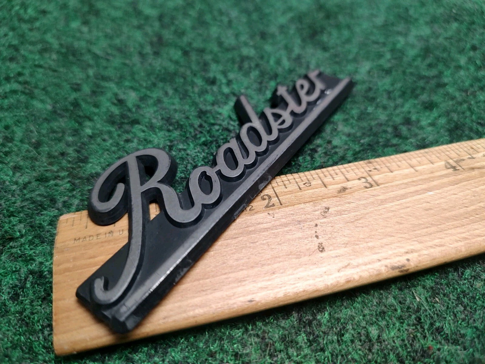 Roadster Vintage Emblem Badge Logo Nameplate Name Plate Logo Insignia OEM 2S4