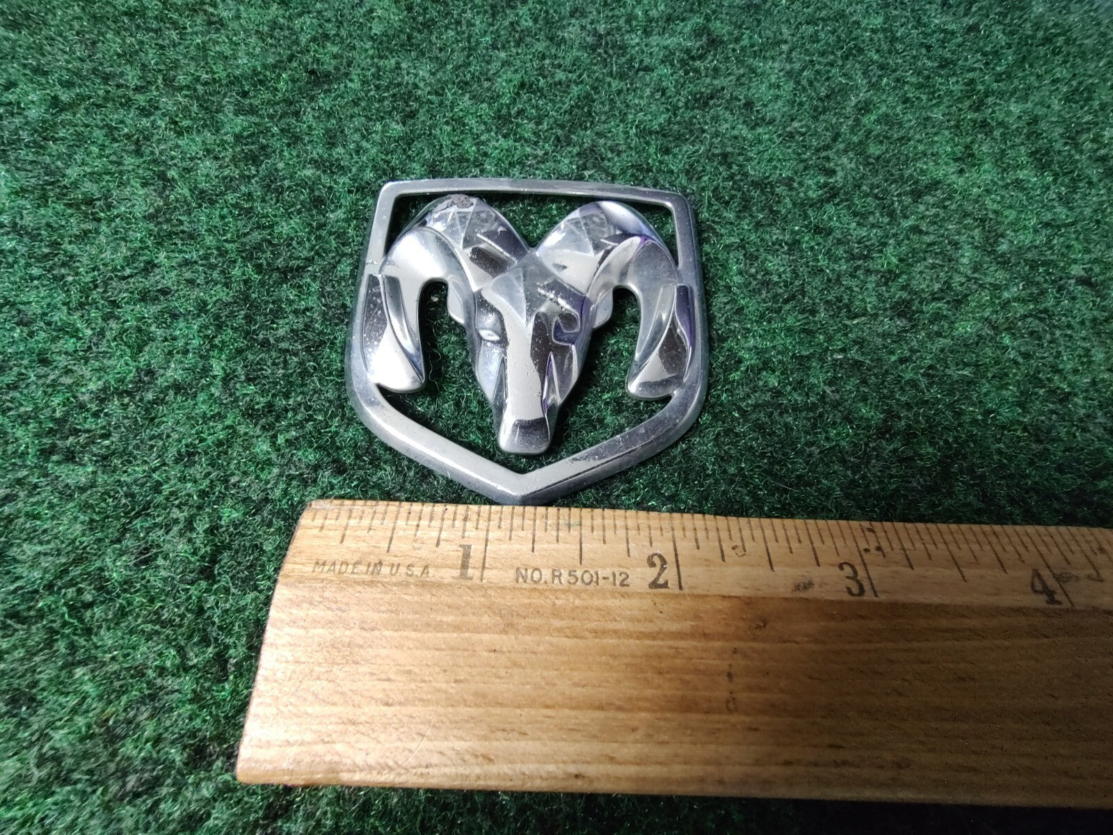 Dodge Front Grille Emblem Logo Badg OEM Name Plate Name See Measurements 6S6