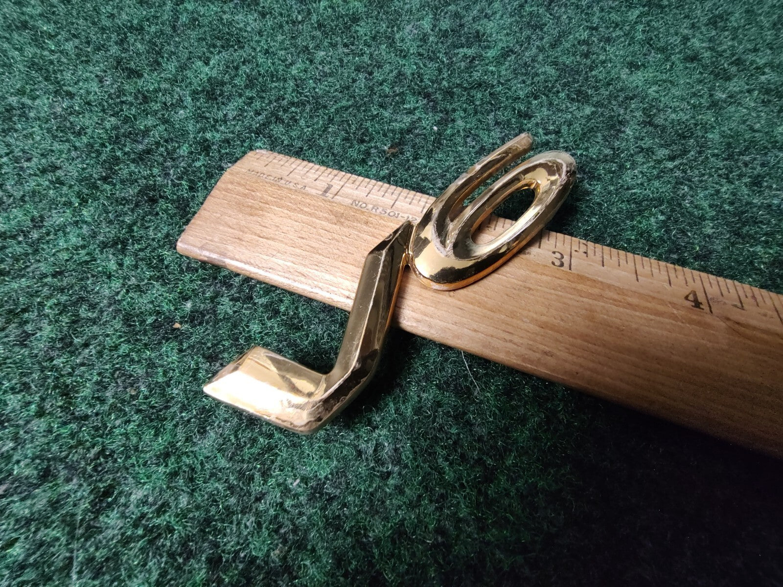 1999-2003 Toyota V6 Emblem Side Script Logo Badge Gold OEM 5S4