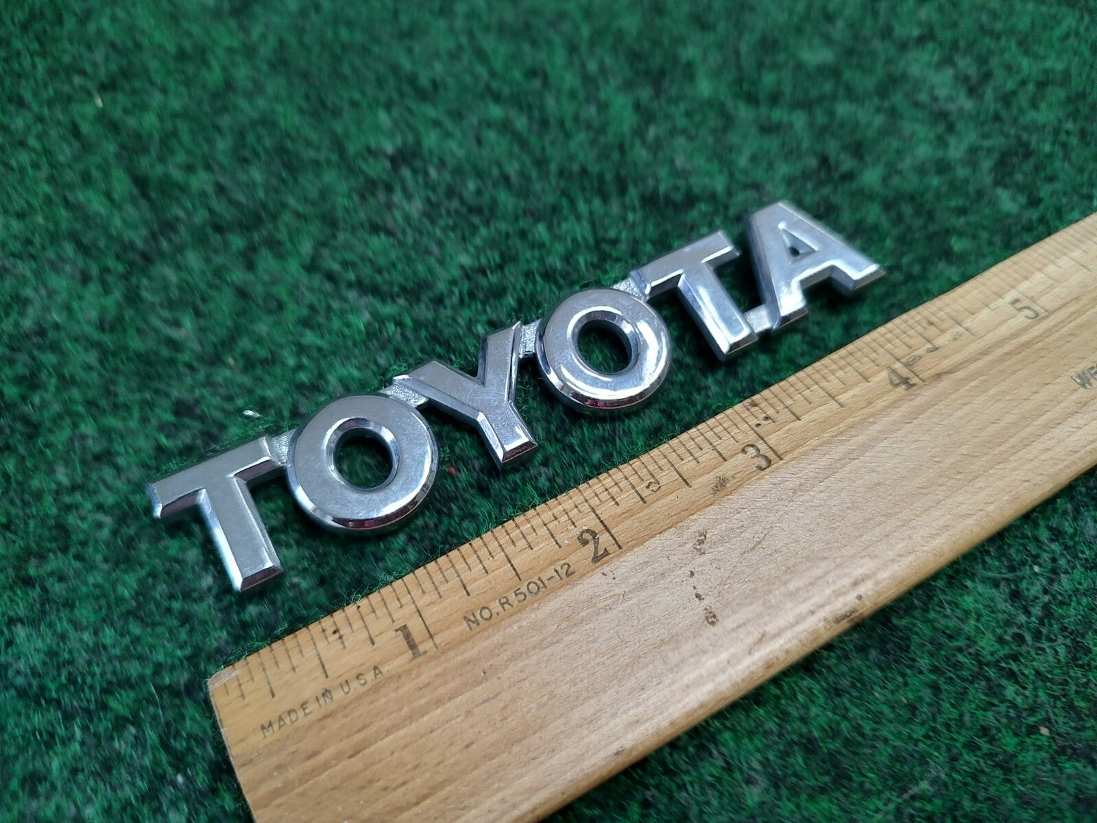 Toyota Rear Trunk Lid Emblem Name Plate Nameplate ~4.5" Chrome OEM 4S1