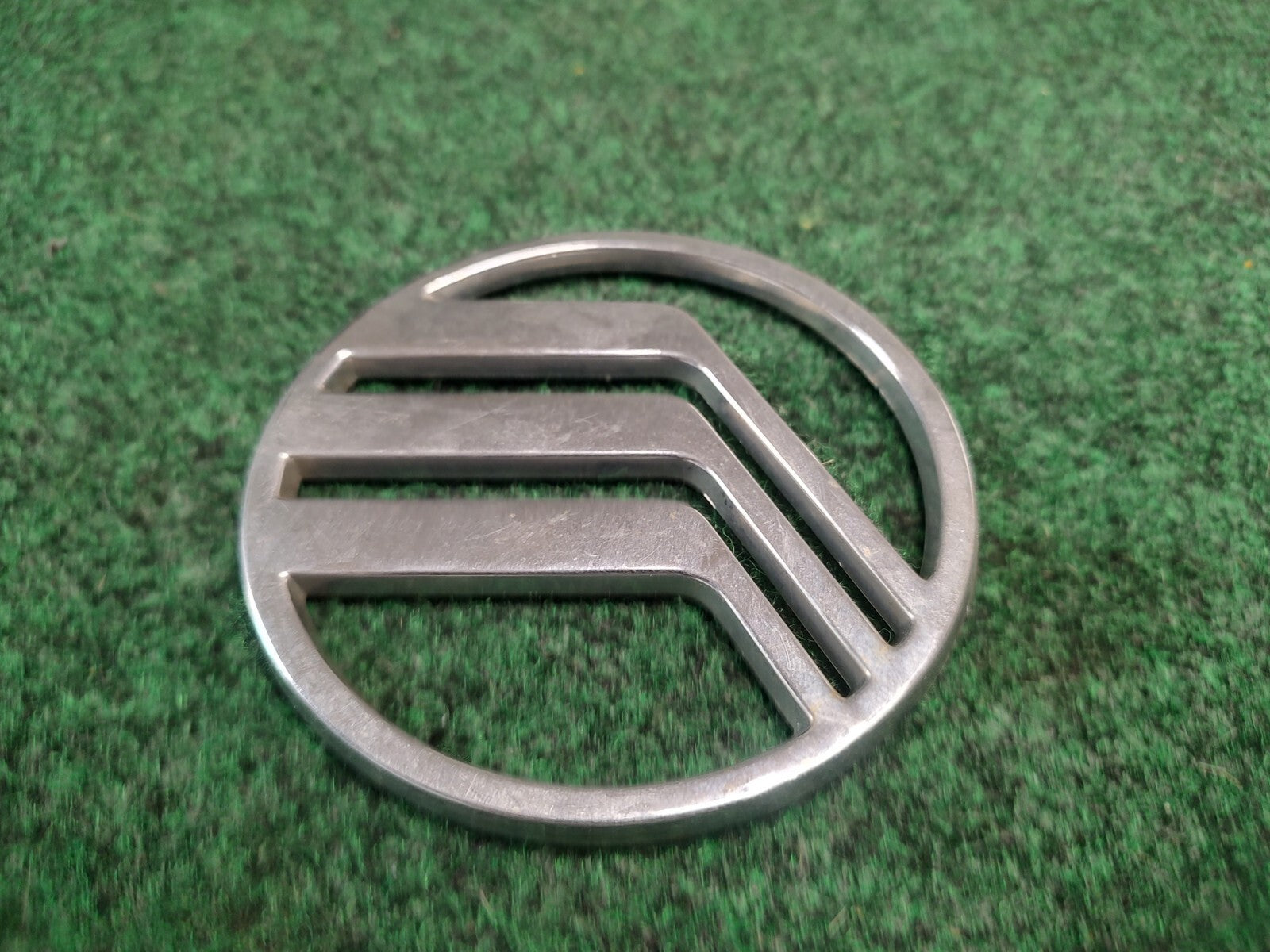 Mercury Chrome 4.125" Rear Emblem Badge Logo Nameplate Name F67B-7843156-AA 3S7