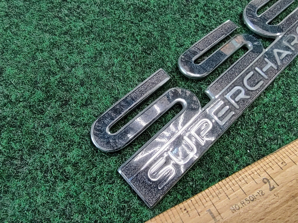 Pontiac SSEi Supercharged Gray Metal Emblem Badge Logo Nameplate Name Plate 1S4