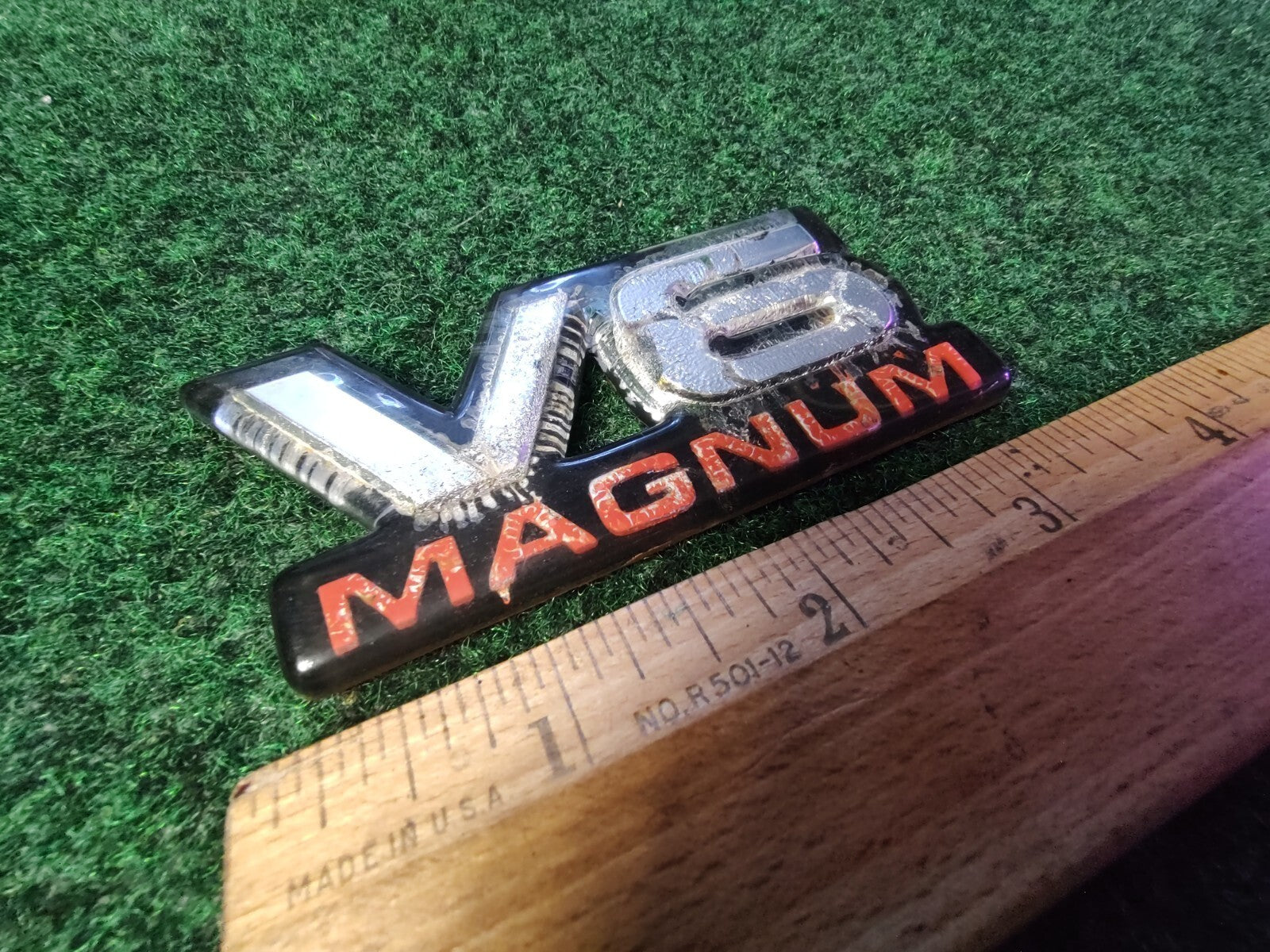 Dodge V6 Magnum Badge Emblem Name Plate Logo OEM 6S4