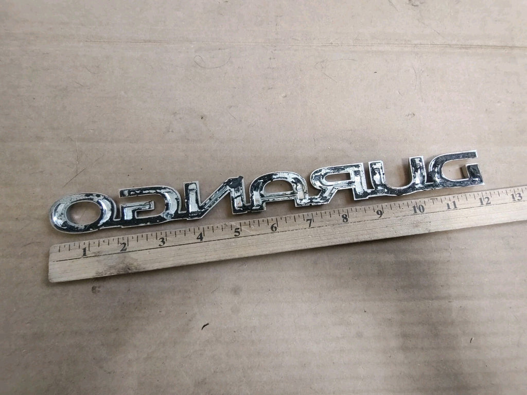 04 05 06 07 08 09 DODGE DURANGO REAR GATE CHROME EMBLEM LOGO BADGE USED OEM DL1