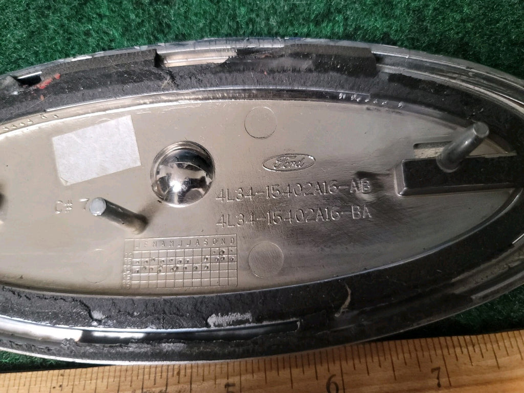 Ford Front Grille Emblem OEM 4L34-15402A16-AB 4L34-15402A16-BA Oval Badge 6S9