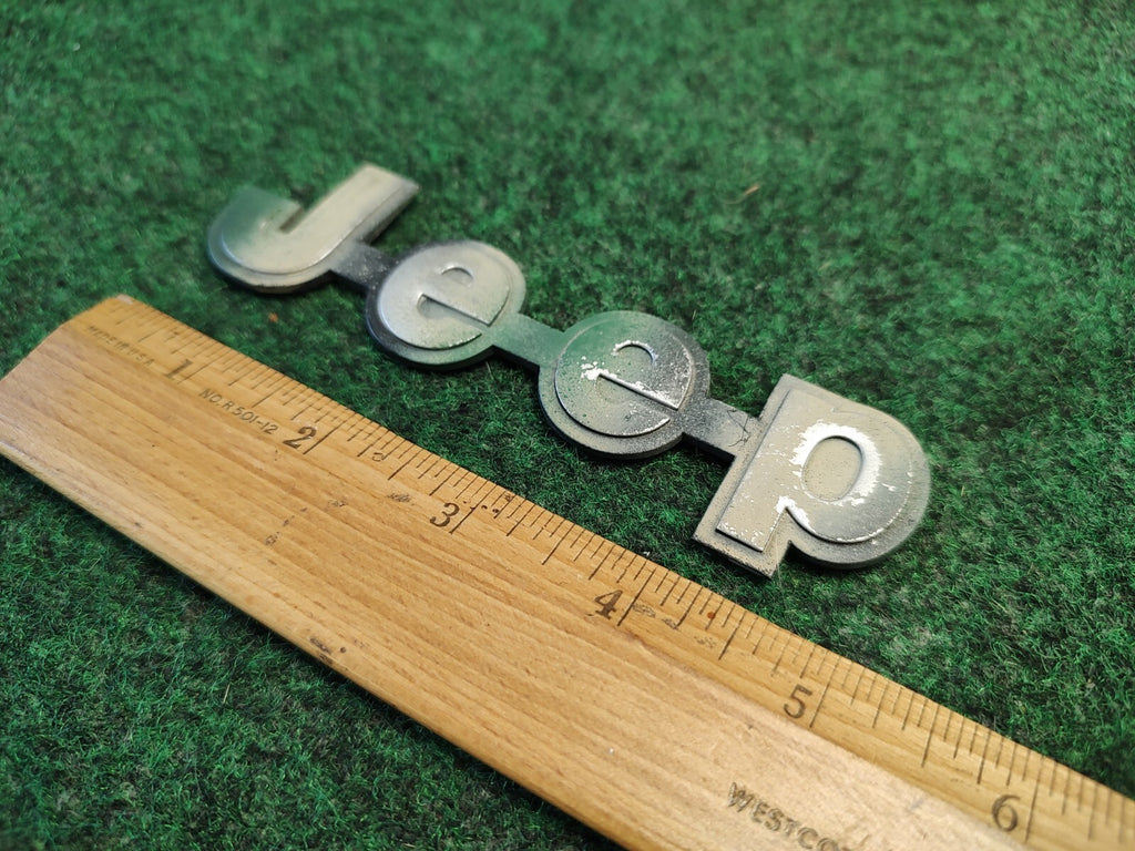 1984-1996 JEEP CHEROKEE SIDE FENDER EMBLEM LOGO BADGE SYMBOL CHROME OEM 4S5