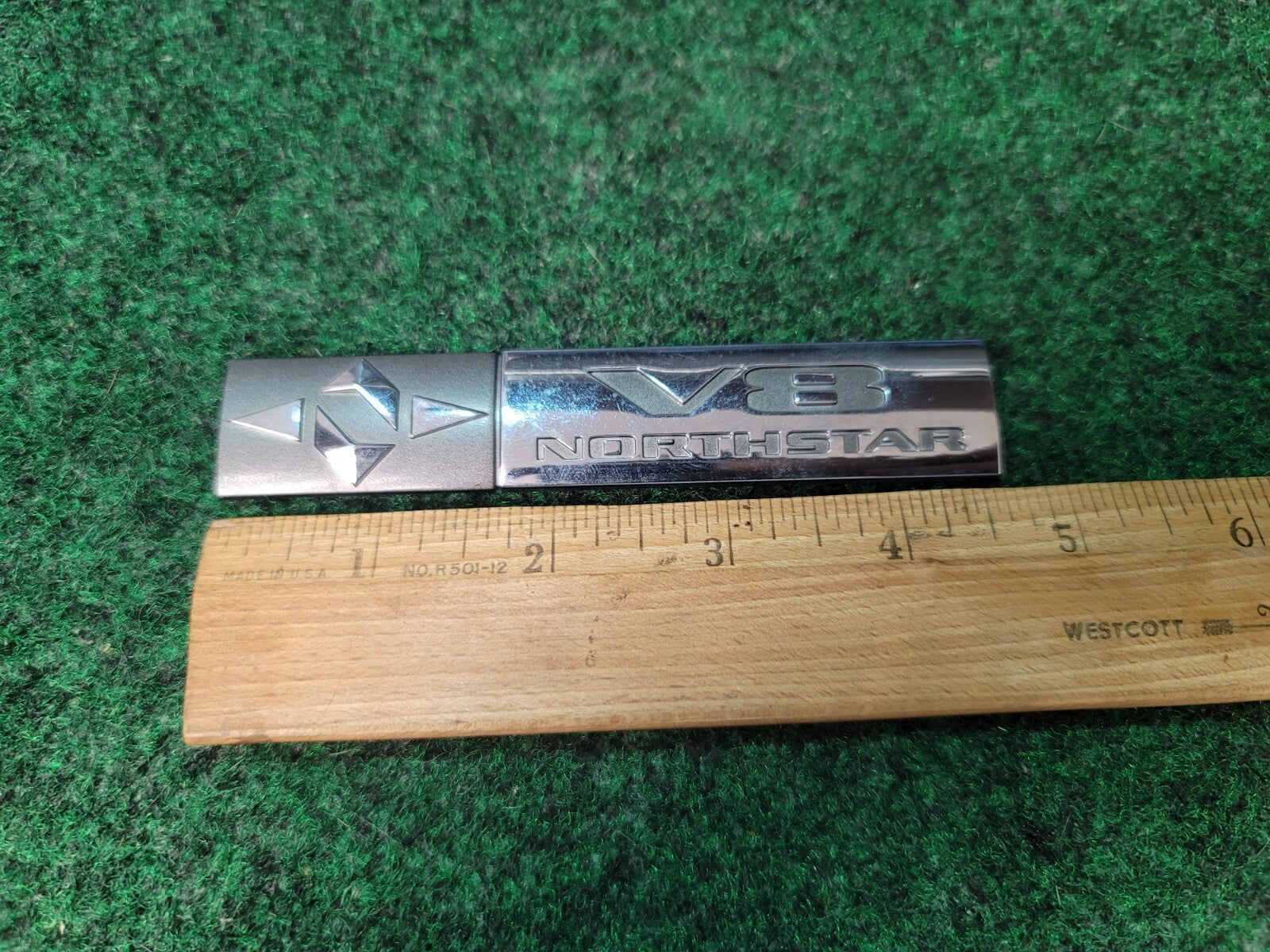 2000-11 Cadillac Northstar V8 Rear Chrome Emblem Trunk Badge Logo Symbol SRX 6S9