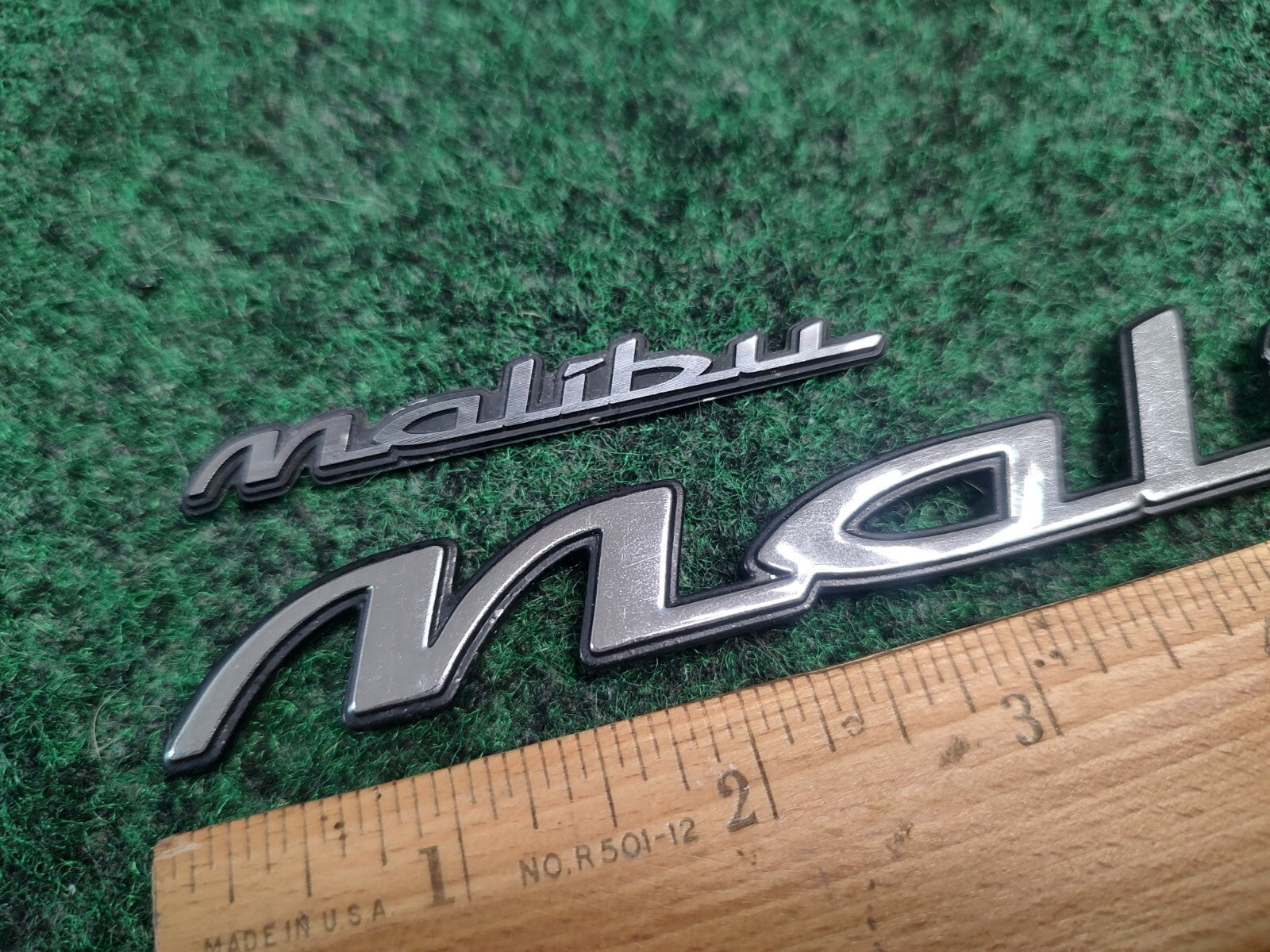 2 1997-2003 Chevy Malibu Chrome Rear Emblem Badge Logo Nameplate Name Plate 3S7